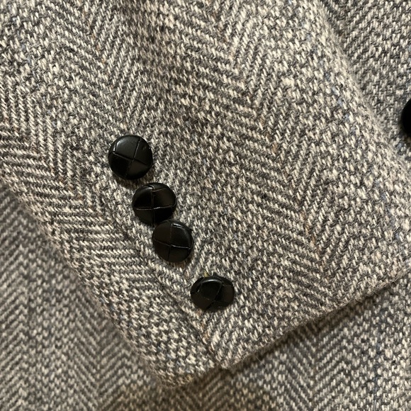 Vintage 80s Adams Gray Wool Blend Sport Coat - Picture 9 of 12